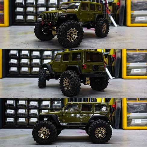 RCAWD 1.0" Brass Weights Wheels Tires Set, Beadlock 7mm Hex RC Crawler Wheels for 1/24 1/18 TRX4M SCX24 FCX24 FCX18 AX24 HobbyPlus CR18P FMS Upgrades Parts 63g*4pcs,55 * 20mm in Saudi Arabia