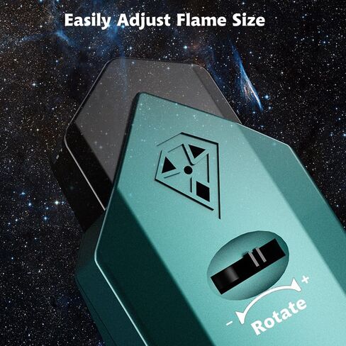 Torch Lighter, 4 Pack Cool Design Jet Flame Butane Lighter, Adjustable Flame Windproof Lighter with Visible Fuel, Creative Lighters Refillable Butane for Gifts,Indoor,Outdoor(Without Butane)-Color B in Saudi Arabia