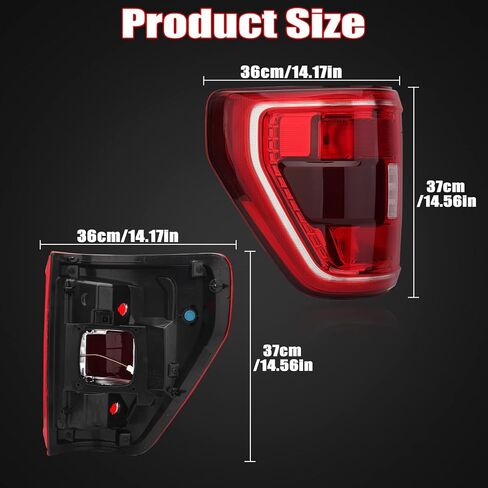 Tail Light Assembly Compatible with Ford F150 XL 2021 2022 Halogen Brake Lamp with Bulb Right Passenger Side in Saudi Arabia