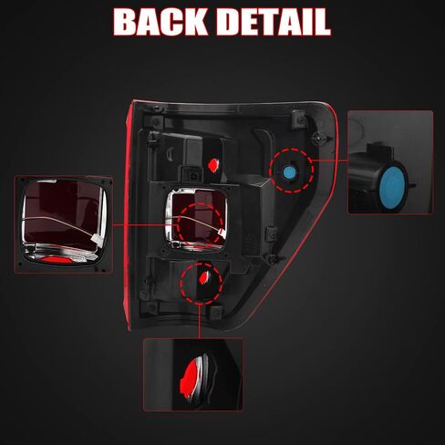 Tail Light Assembly Compatible with Ford F150 XL 2021 2022 Halogen Brake Lamp with Bulb Right Passenger Side in Saudi Arabia