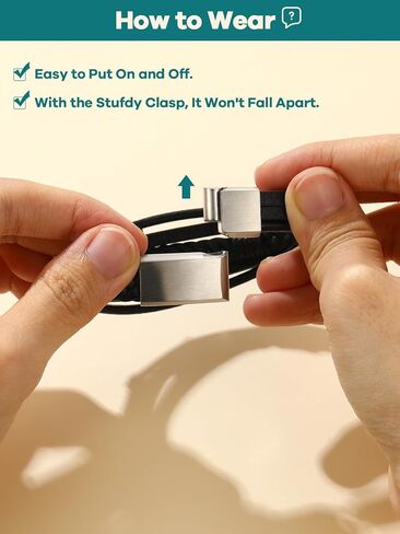 سوار رجالي من Supcare هدايا لعيد الحب سوار مسيحي للرجال مقاوم للماء سوار متقاطع للرجال مجوهرات يسوع سوار للرجال سوار جلدي للرجال in Kuwait