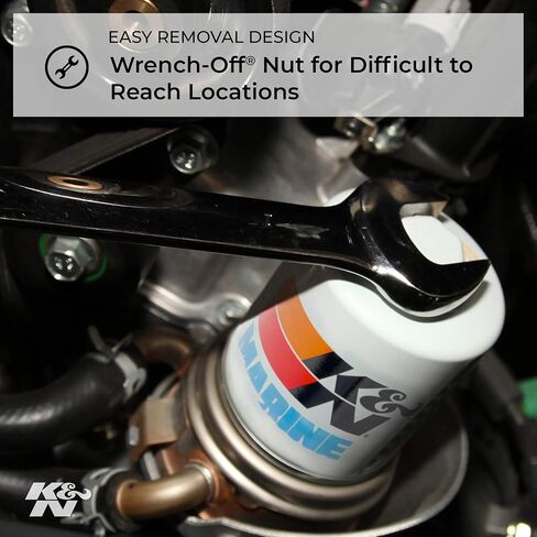 K&N Marine Oil Filter: High Performance, Premium, Designed to Protect Your Engine: Fits Select Mercruiser, Outboard Marine, Volvo Penta, Indmar, Daytona, and Crusader Engines, HM-3003 in Saudi Arabia