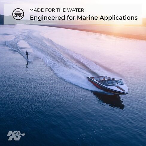 K&N Marine Oil Filter: High Performance, Premium, Designed to Protect Your Engine: Fits Select Mercruiser, Outboard Marine, Volvo Penta, Indmar, Daytona, and Crusader Engines, HM-3003 in Saudi Arabia