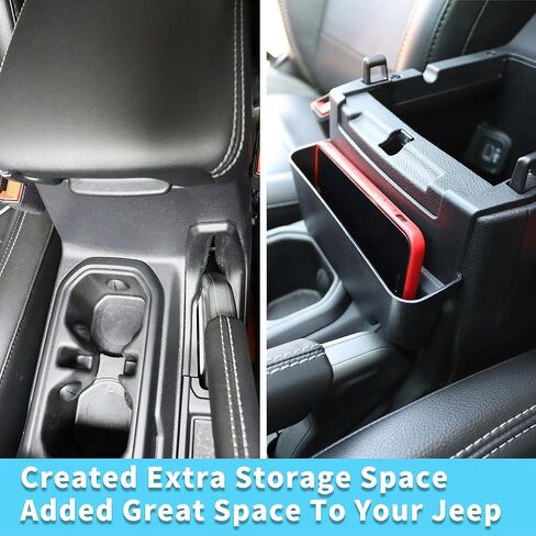 صواني تخزين صندوق تعليق منظم وحدة التحكم المركزية متوافقة مع 2018-2024 Wrangler JL JLU & Gladiator JT الملحقات الداخلية in Kuwait