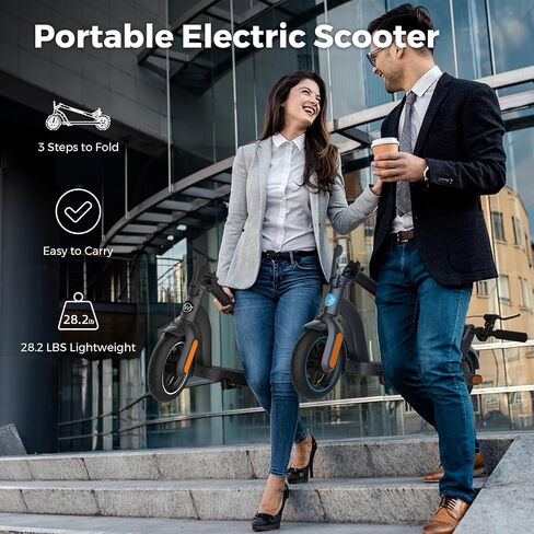 Wheelspeed Electric Scooter Primer, 12-14 Miles Long Range & 15 MPH Lightweight Commuting Electric Scooter, 350W Motor & 8.5" Pneumatic Tires Portable E-Scooter for Adults with Anti-Theft E-Lock in Saudi Arabia