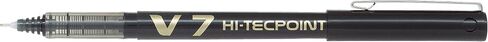 PILOT V7 Hi-Tecpoint Rollerball Pen, 0.7 mm Tip - Black, Pack of 3 in Saudi Arabia