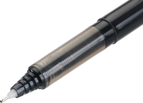 PILOT V7 Hi-Tecpoint Rollerball Pen, 0.7 mm Tip - Black, Pack of 3 in Saudi Arabia
