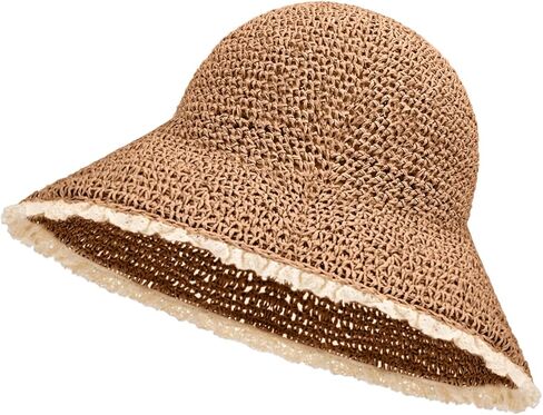 Yonchic Wide Brim Bucket Hat, Summer Beach Hats for Women, Foldable Travel Cute Sun Hat for Spring Summer in Saudi Arabia