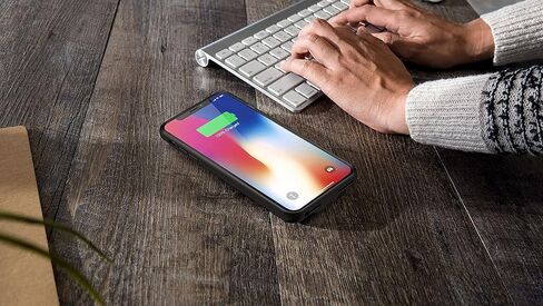 حافظة بطارية لهاتف iPhone X/XS، حافظة شحن بطارية ممتدة قابلة للشحن فائقة النحافة بقدرة 7000 مللي أمبير في الساعة متوافقة مع iPhone X/XS (5.8 بوصة) وغطاء شاحن بنك الطاقة وCarplay (أزرق) in Kuwait