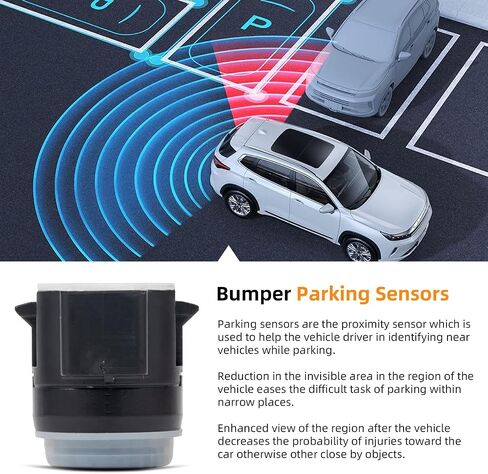 DEAL AUTO ELECTRIC PARTS 4PCS PDC Parking Assist Sensors Compatible with Escalade XTS XT5 CT6 ATS Impala Malibu Camaro Bolt Traverse Trax Yukons Sierra Lacrosse Enclave Regal Encore Replaces 23428268 in Saudi Arabia