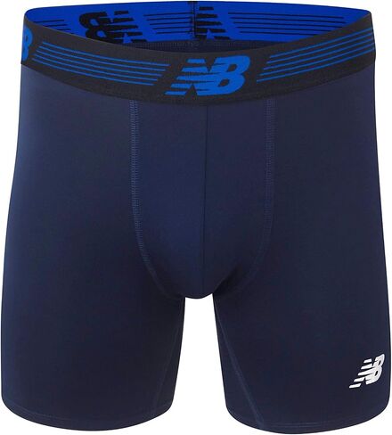 New Balance Men's Standard Premium Performance 9" Boxer Brief Underwear (2 Pack) in Saudi Arabia