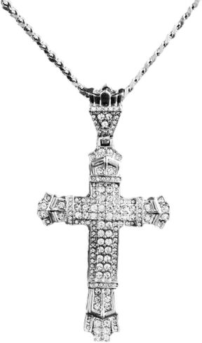 Bling Religious Cross Diamond Car Accessories for Women, Crystal Car Rear View Mirror Charms Car Decoration, Lucky Hanging Interior Ornament Pendant in Saudi Arabia