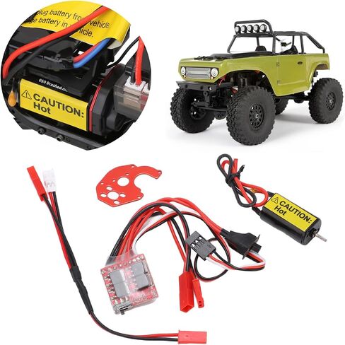 050 66T RC Car Brushed Motor with 30A ESC RC Car Upgrade Accessory for Axial SCX24 AXI90081 1/24 RC Car Model Car Accessories in Saudi Arabia