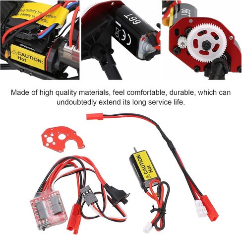 050 66T RC Car Brushed Motor with 30A ESC RC Car Upgrade Accessory for Axial SCX24 AXI90081 1/24 RC Car Model Car Accessories in Saudi Arabia