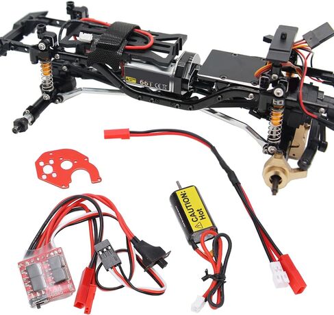 050 66T RC Car Brushed Motor with 30A ESC RC Car Upgrade Accessory for Axial SCX24 AXI90081 1/24 RC Car Model Car Accessories in Saudi Arabia