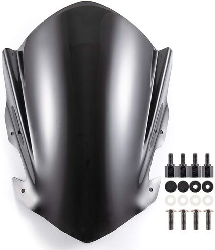 APEBAZY Motorcycle Windshield Windscreen Pare-brise for 5"-7" Headlight Motorcycle in Saudi Arabia