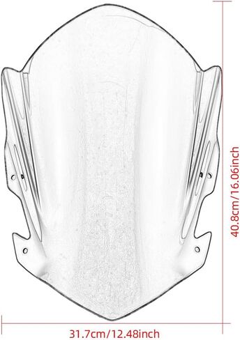APEBAZY Motorcycle Windshield Windscreen Pare-brise for 5"-7" Headlight Motorcycle in Saudi Arabia