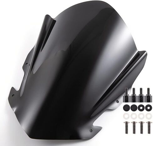APEBAZY Motorcycle Windshield Windscreen Pare-brise for 5"-7" Headlight Motorcycle in Saudi Arabia