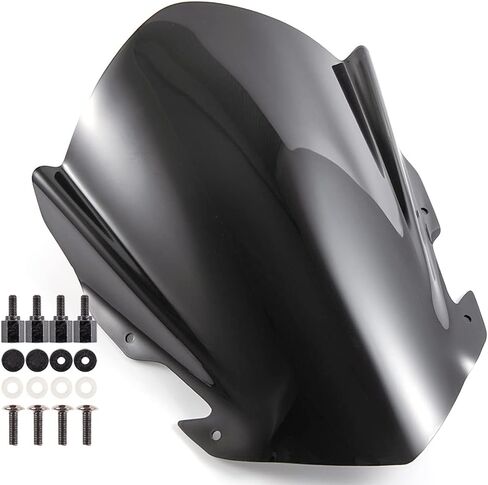 APEBAZY Motorcycle Windshield Windscreen Pare-brise for 5"-7" Headlight Motorcycle in Saudi Arabia