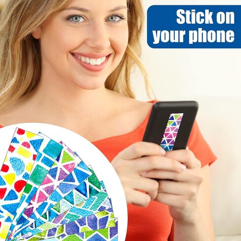 70 Pieces Calming Anxiety Sensory Stickers Textured Strips Toy Anti Stress Textured Calm Stickers Sensory Adhesives for Desk Classroom Phone Adult Teen Present (Geometry Style) in Saudi Arabia