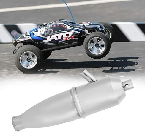 TREETDOBV RC Exhaust Pipe, Aluminum Side Exhaust Pipe for 1/10 HSP RC Nitro Buggy Car Parts Truck Engine Parts in Saudi Arabia