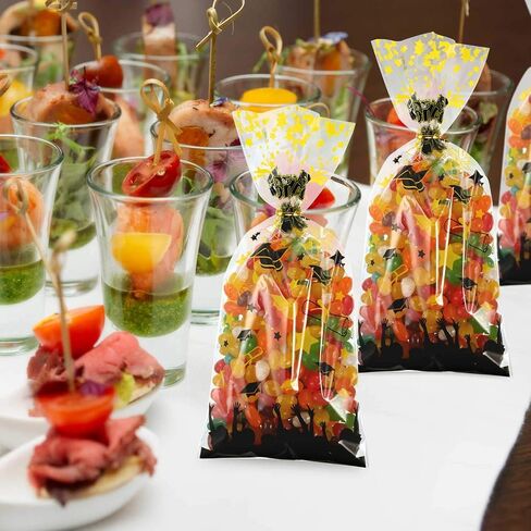 Chuangdi 2024 Graduation Candy Bags Graduation Treat Goodie Bags Graduation Party Gift Bags Cellophane Graduation Bag for Grad Party Party Favors, 100 Pack(Maroon Red) in Saudi Arabia