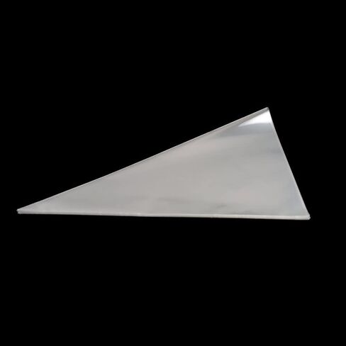 FUNNYARD Cone Bag 100PCS Mini Clear Cello Treat Bags Popcorn Bags 5.1 by 9.8 Inch Triangle Cellophane Bags with Twist Ties for Candies Handmade Cookies Wedding Birthday Pop Gift Candy Buffet Supplies in Saudi Arabia