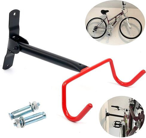 HOMEE دراجة شماعات جدار جبل طوي دراجة رف جدار هوك الوجه متابعة حامل الدراجة حامل نظام تخزين للمرآب سقيفة داخلية مع مسامير in Kuwait