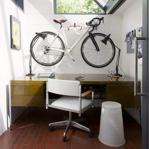 HOMEE دراجة شماعات جدار جبل طوي دراجة رف جدار هوك الوجه متابعة حامل الدراجة حامل نظام تخزين للمرآب سقيفة داخلية مع مسامير in Kuwait