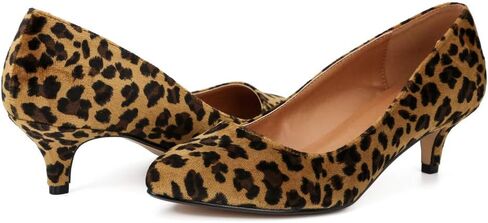 MAIERNISI JESSI Unisex Men's Women's Pointed Toe Kitten Heel Pumps, 2 Inch Low Heel Office Dress Shoes in Saudi Arabia