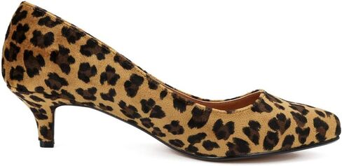 MAIERNISI JESSI Unisex Men's Women's Pointed Toe Kitten Heel Pumps, 2 Inch Low Heel Office Dress Shoes in Saudi Arabia