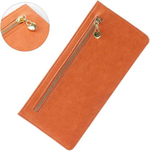 محفظة بطاقات الائتمان النسائية من XEYOU، محفظة جيب طويلة رفيعة بسحاب للعملات المعدنية، محفظة بطاقات استلام متعددة الوظائف للسيدات in Kuwait