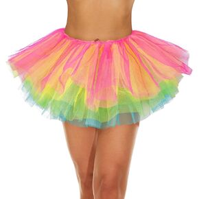 Zando Tutu for Women Adults Teens 5 Layers Halloween Costume Cosplay Running Tutu Party Elastic Fluffy Tulle Dance Skirt in Saudi Arabia