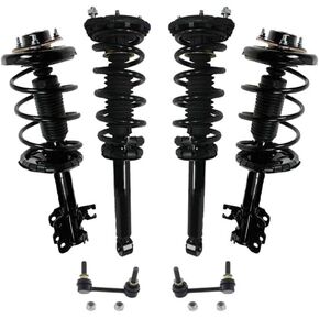 6 قطعة طقم تعليق مجموعة الجبهة الخلفية اليسار اليمين الإلكترونية نوابض لولبية الدعامات شريط التأثير لإنفينيتي لنيسان ماكسيما 3.5L 2002-2003 in Kuwait