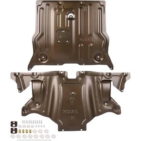 طقم لوحة انزلاقية أمامية وخلفية لطراز تسلا 3 موديل Y 2017-2023 لوحة حماية تحت غطاء حماية المحرك هيكل ثلاثي الأبعاد من سبائك الألومنيوم والمغنيسيوم in Kuwait