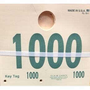 RL-78 Auto Service 4-Digit Mirror Dispatch Tags (1000/set) (1000-1999) in Saudi Arabia