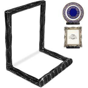 BEGINS Plate Stands for Display Hand-Forged, Solid Vintage 8-Inch Plate Display Stand, Decorative Metal Plate Holder for Book, Platter, Plaque, Photo Frame, Tabletop Art (Gold) in Kuwait