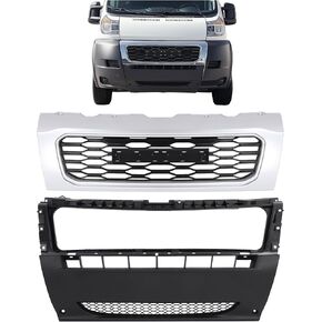 KUAFU Front Bumper Center Lower Cover Compatible with 2019-2021 Ram Promaster 1500 2500 3500 Replacement for 1ZT90JXWAB CH1000A52 Plastic(PP) Textured+Painted Black in Kuwait