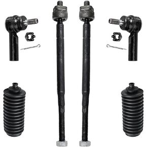 محور ديترويت - مجموعة قضبان الربط الأمامية لسيارة Toyota Corolla 1993-2002، 1996-2000 RAV4، 4 قضبان ربط داخلية وخارجية، 2 حذاء بديل 1997 1998 1999 in Kuwait