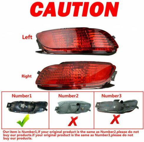 Left Compatible With Lexus RX330 RX350 2004-2009 Rear Bumper Reflector Fog Lamp Side Marker Tail Light Assembly Driver Side in Saudi Arabia
