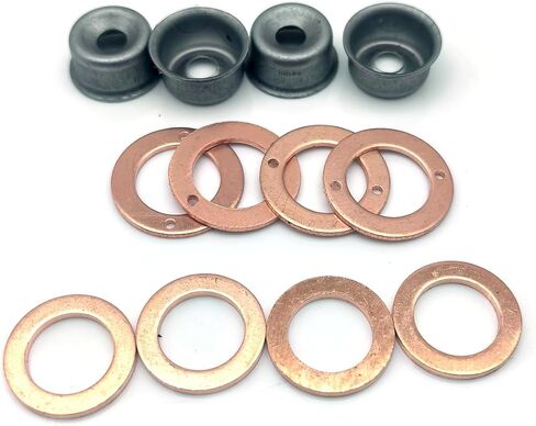4pcs Fuel Injector + Seal Kit With Heat Shield 154-3018 252-1446 Compatible with CAT 3024 C2.2 3013C 216B 226B 242B 247B in Saudi Arabia
