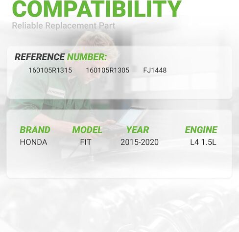 Fuel Injectors Set of 4 Compatible with Honda Fit 1.5L L4 Hatchback 4-Door 2015/2016/2017/2018/2019/2020# Replace 160105R1315 160105R1305 FJ1448 in Kuwait