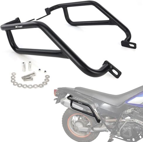 واقيات المحرك الجانبية Xitomer مناسبة لـ 2025 2024 TW200 دعم السرج لقضبان التصادم متوافقة مع TW200 1987-2025 للدراجات النارية الجانبية رف الأمتعة وواقي الإطار in Kuwait