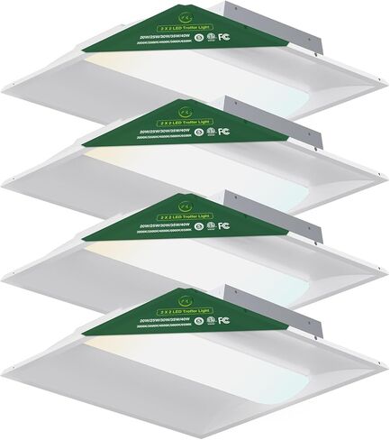YXL 2x4 LED Troffer Light، 5CCT Switch LED Drop in Ceiling Light للسقف المسقط، 9720/8100/6750/5400/4050 لومن قابل للتعديل، 6500/5000/4000/3500/3000K درجة حرارة اللون، عكس الضوء 0-10V، ETL in Kuwait