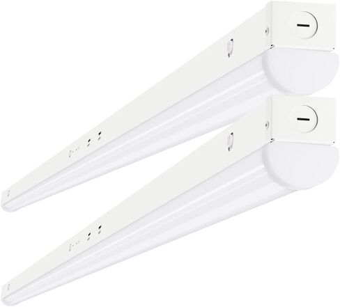 8FT LED Linear Light Fixtures, 90/70/60W & 3500/4000/5000K CCT Adjustable, 8’ Linear Shop Lights for Workshop, Office, Garage, 0-10V Dimmable, 8Feet LED Strip Lights, 4Pack in Saudi Arabia