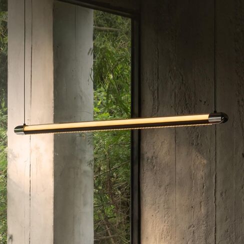 Modern Linear Suspension Light for Dining Room, Dimmable & Color Changing LED Chandelier with 45° Optical Lens, High CRI Non-Glare Downlight for Kitchen Island, Office, Tea Room in Saudi Arabia