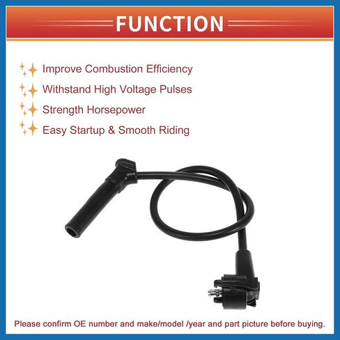 Car Spark Plug Coil Wires Ignition Coil Harness Cable Fit for Ford Explorer V6 4.0L 1997-2001 No.XU2Z12259FA/XU2Z12259-FA - Pack of 6 Item Replacement in Saudi Arabia
