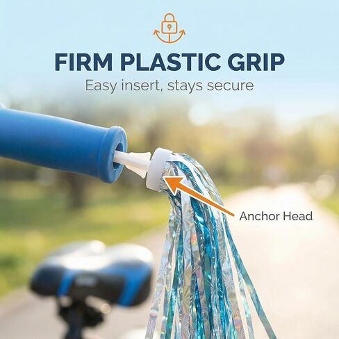 1 Pair Kids Bike Scooter Handlebar Streamers Sparkle Pom Pom Tassels Children Scooter Bicycle Grips Ribbon Baby Carrier Accessories Easy Attachment to Bike's Handlebars in Kuwait