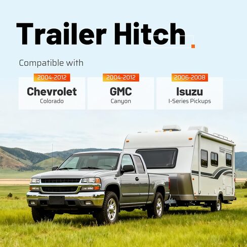 وصلة سحب المقطورة من الفئة الرابعة، جهاز استقبال 2 بوصة متوافق مع 2004-2012 شيفروليه كولورادو جي إم سي كانيون متوافق مع 2006-2008 Isuzu I-Series Pickups in Kuwait