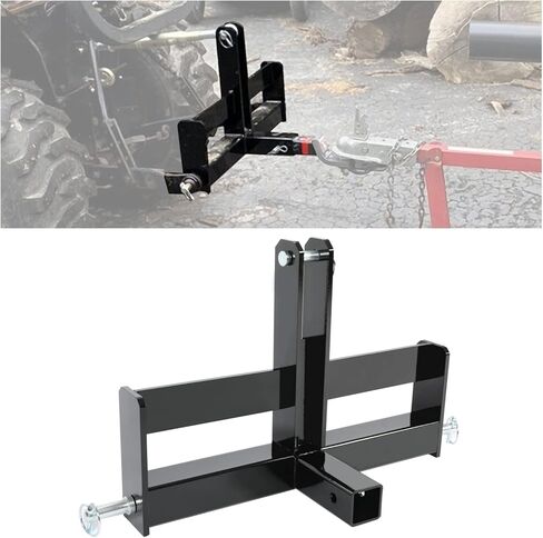 KUAFU 3 Point Hitch Receiver 2" Tractor Drawbar Compatible with Category 1 Tractors w/Suitcase Weight Brackets in Saudi Arabia